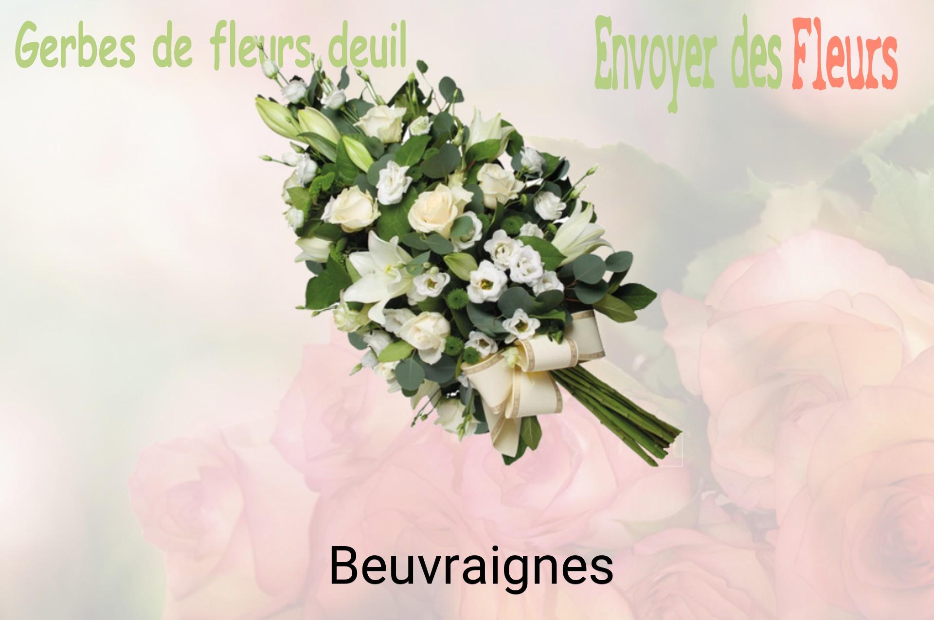 Gerbe de fleurs de deuil livrée à Beuvraignes